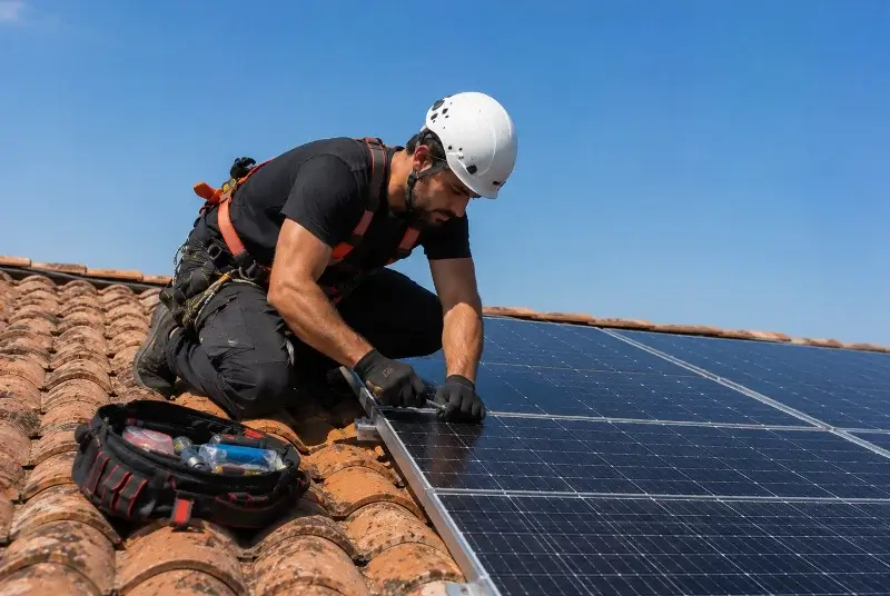 Maintenance et monitoring de panneaux solaires à Faye-l'Abbesse