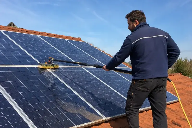 Nettoyage et entretien de panneaux solaires à Faye-l'Abbesse